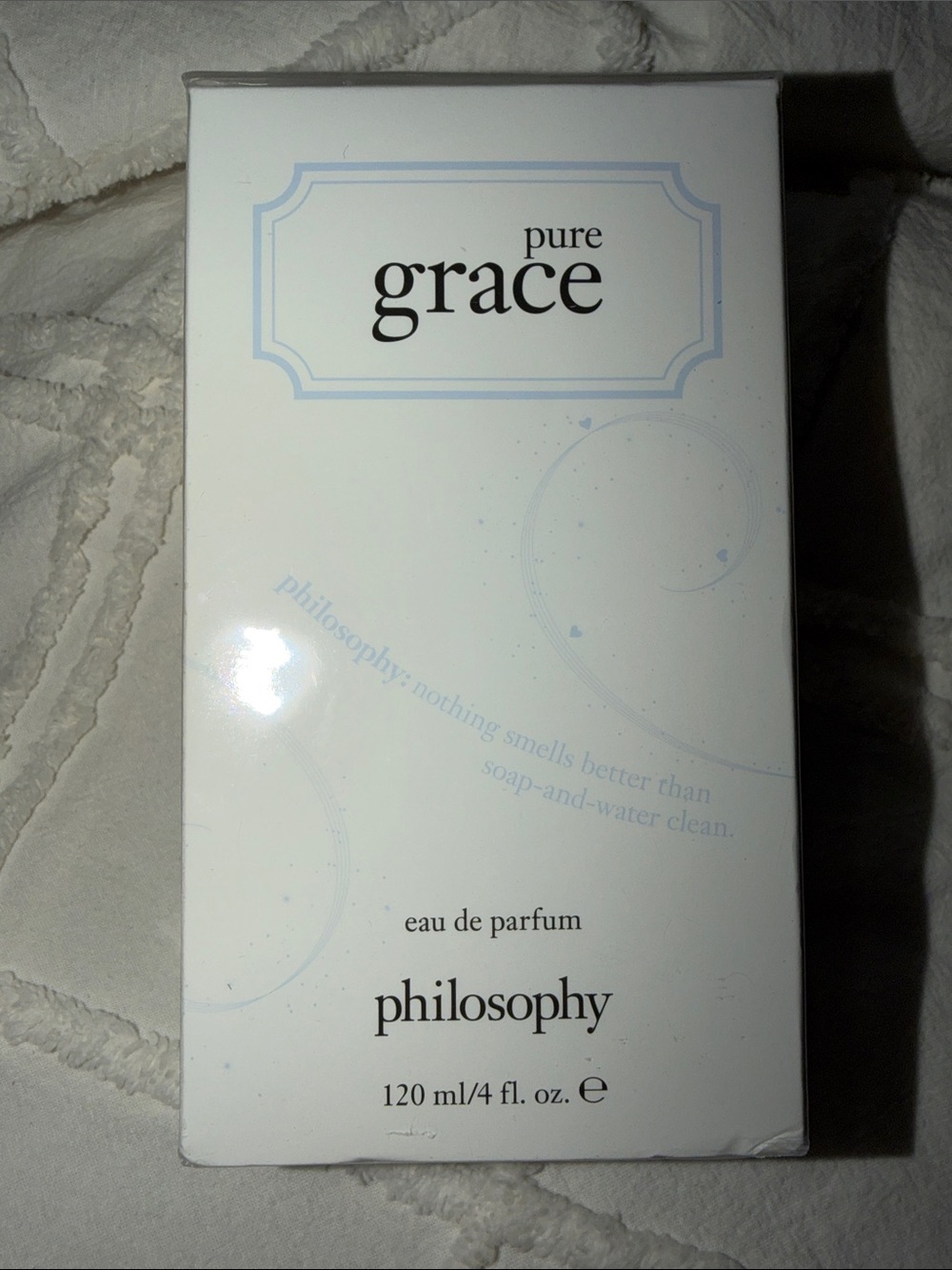Philosophy Pure Grace Eau de Parfum - White & Light Blue Accents